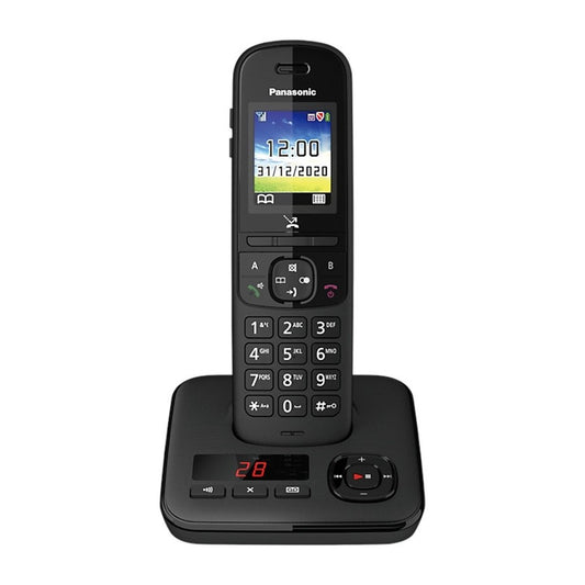 Panasonic KX-TGH720JTB Black Telefono Cordless DECT VivaVoce Segreteria Telefonica Display Colori