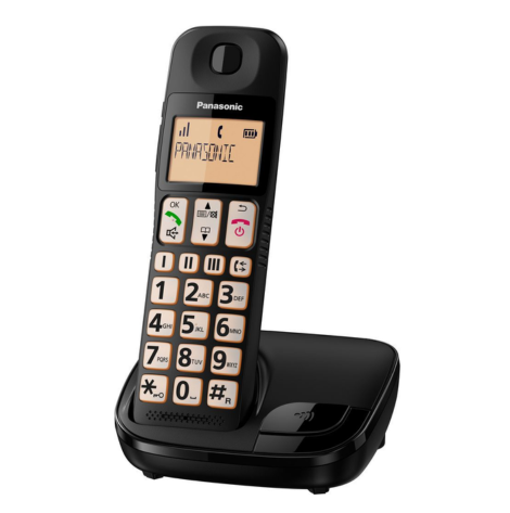 Panasonic KX-TGE110JTB Telefono Cordless Digitale (DECT) Singolo