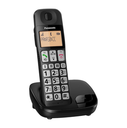 Panasonic KX-TGE110JTB Telefono Cordless Digitale (DECT) Singolo