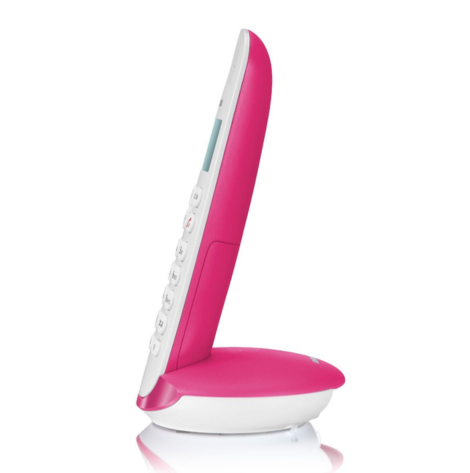 BRONDI LOTUS Telefono Cordless ECO DECT - DECT GAP B/Magenta