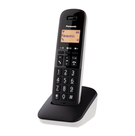 Panasonic KX-TGB610JTB Telefono Cordless DECT N/Bianco